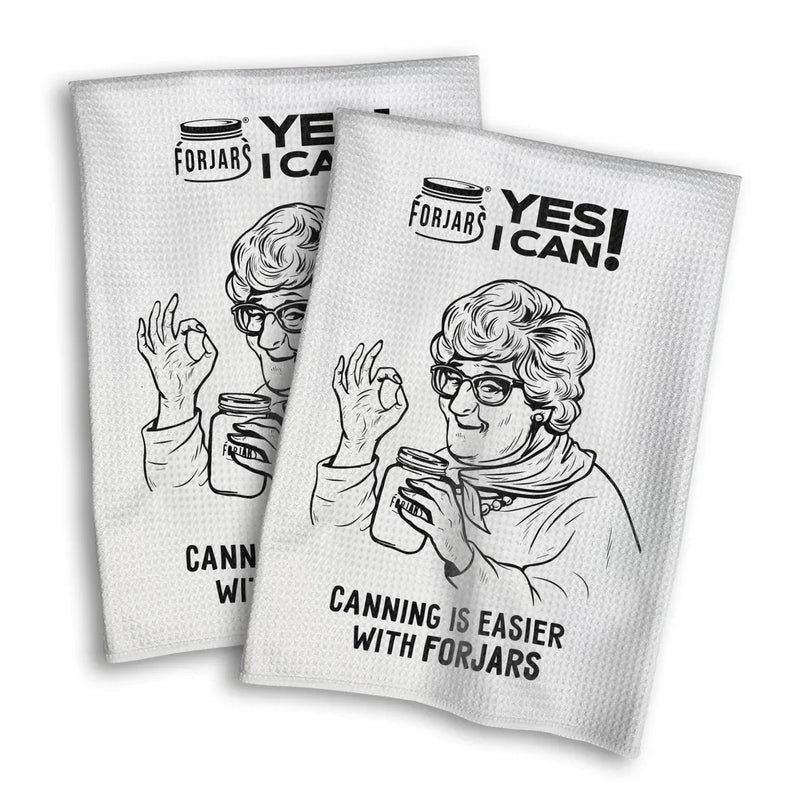 Load image into Gallery viewer, Waffle Towels – White with Printed Patterns (2-Pack)
