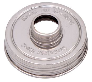 Load image into Gallery viewer, Threaded Lid Adapter for Mason Jars
