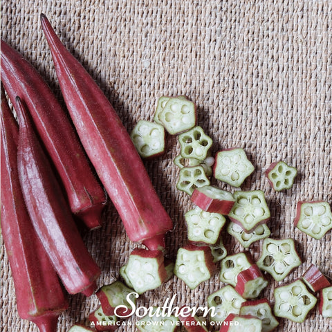 Red Burgundy Okra – 50 Seeds, additional product view 2