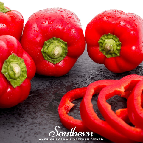 Big Red Sweet Bell Pepper seeds package, 30 count, GrowTime Garden Supply