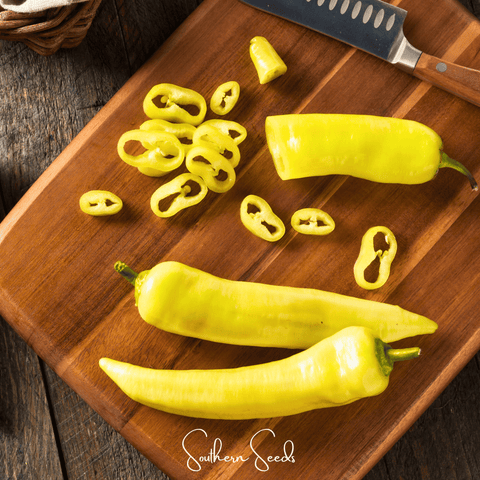 Sweet Banana Pepper seeds package, 25 count, GrowTime Garden Supply