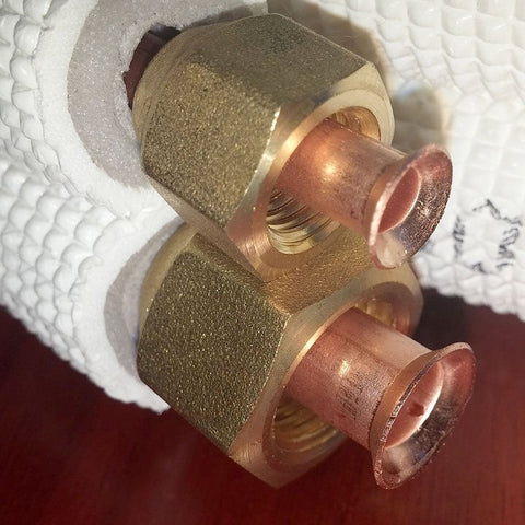 Pioneer copper lineset, tubing detail