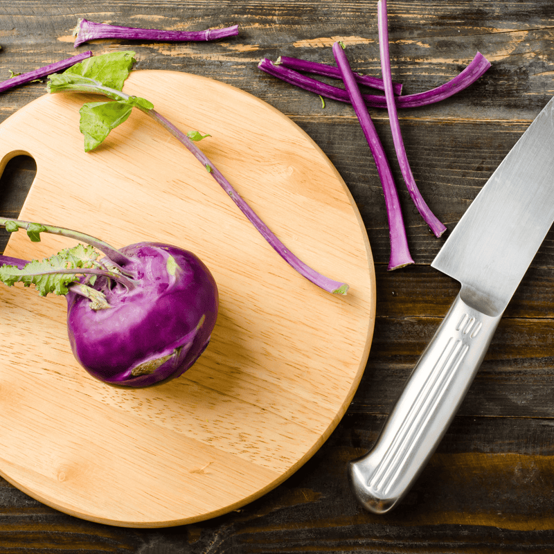 Load image into Gallery viewer, Purple Vienna Kohlrabi – 100 Seeds
