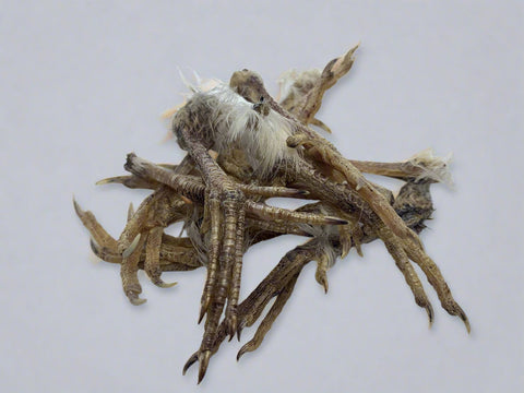 Quail feet treat, detail view