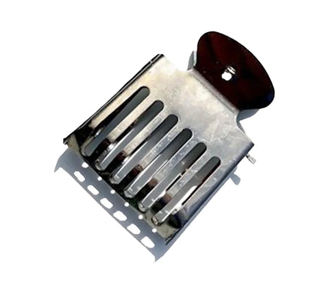 Stainless steel clip for securely catching and holding a honey bee queen.