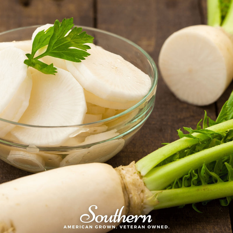 Load image into Gallery viewer, White Icicle Radish – 100 Seeds
