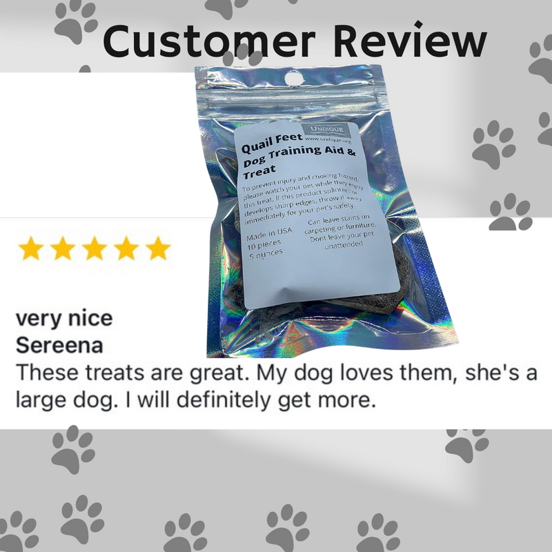 Load image into Gallery viewer, Quail feet Dog Training aid &amp; Treat
