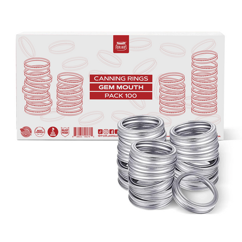 100 gem mouth canning rings