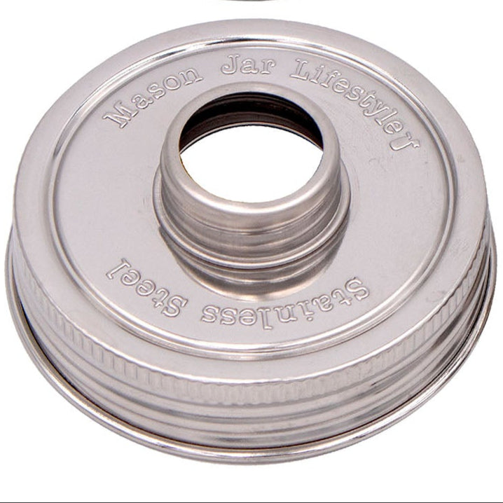 Load image into Gallery viewer, Threaded Lid Adapter for Mason Jars

