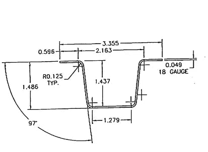 Load image into Gallery viewer, Greenhouse Steel Hip and Brace Channel
