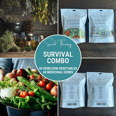 Survival Garden Combo – 40 Vegetable & 40 Medicinal Herb Varieties, additional product view 2