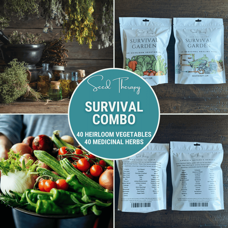 Load image into Gallery viewer, Survival Garden Combo – 40 Vegetable &amp; 40 Medicinal Herb Varieties
