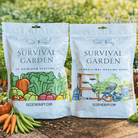 Survival Garden Combo 40 Vegetable and 40 Medicinal Herb Varieties