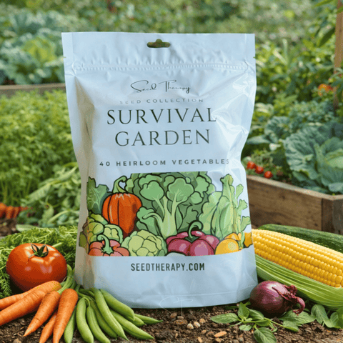Survival Vegetable Garden seed kit, 40 essential crops, GrowTime Garden Supply