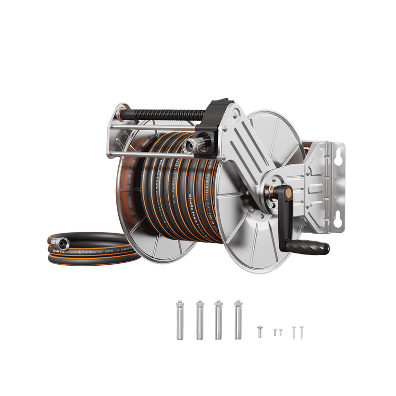 Load image into Gallery viewer, Wall Mounted Hose Reel-Stainless Steel-Heavy Duty
