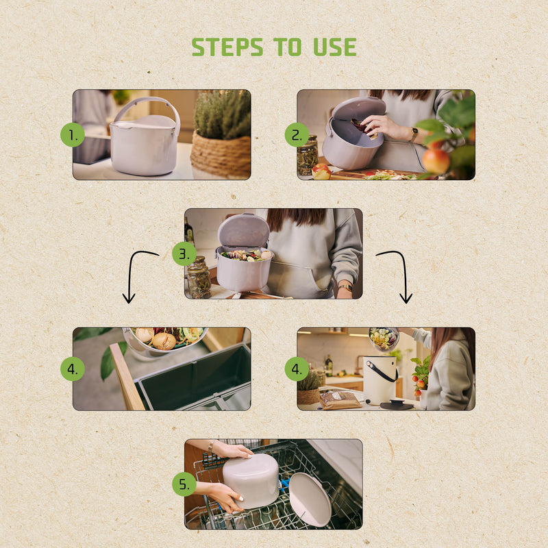Load image into Gallery viewer, Daily Kitchen Compost Caddy
