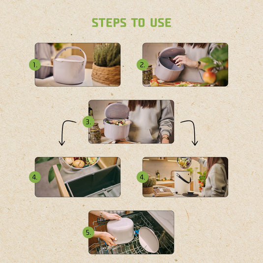 Daily Kitchen Compost Caddy
