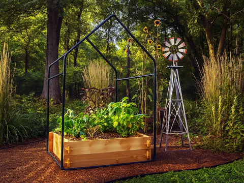 Cedar Raised Garden Bed with Greenhouse Cover, additional product view 2