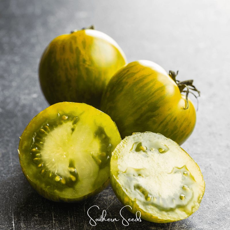 Load image into Gallery viewer, Green Zebra Tomato – 50 Seeds
