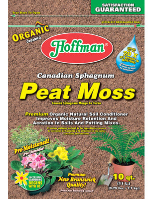 Hoffman Canadian sphagnum peat moss bag, 10 quart