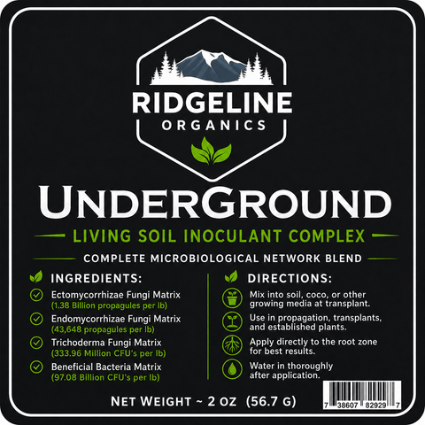 Ridgeline Organics Underground – Living Soil Inoculant Complex, additional product view 2