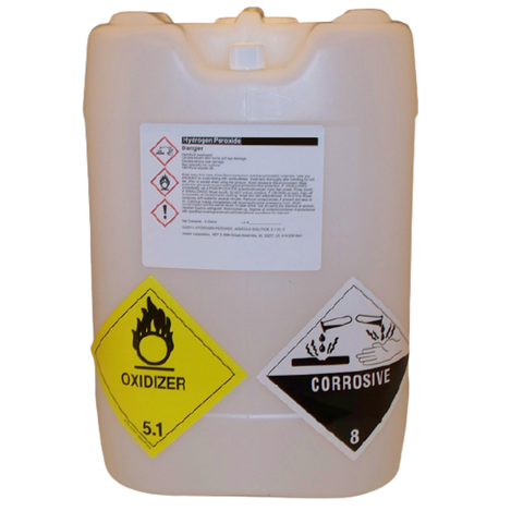 Hydrogen Peroxide Liquid Oxygen H2O2 34% 5-Gallon