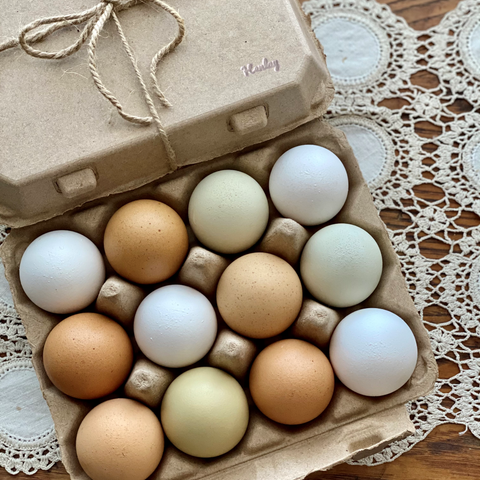 Henlay Vintage Blank Egg Cartons, Classic 3x4 Design, 2 Colors, 25, 65, 75, or 200 Pack, additional product view 2