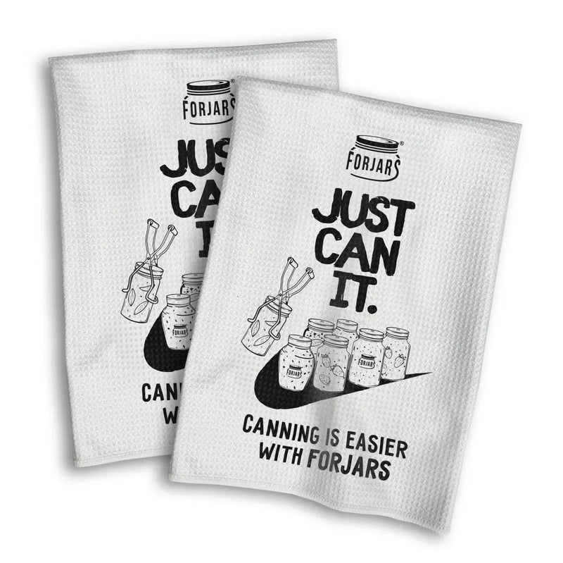 Load image into Gallery viewer, Waffle Towels – White with Printed Patterns (2-Pack)
