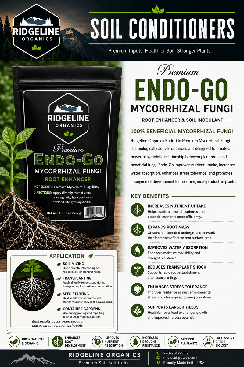 Load image into Gallery viewer, Bag of Endo-Go premium endomycorrhizal fungi blend for root colonization.
