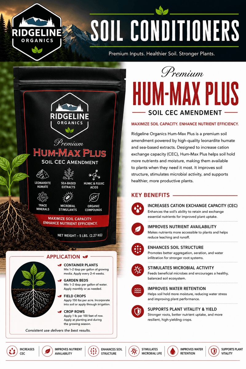 Load image into Gallery viewer, Bag of Hum-Max granular humic acid and kelp soil amendment.

