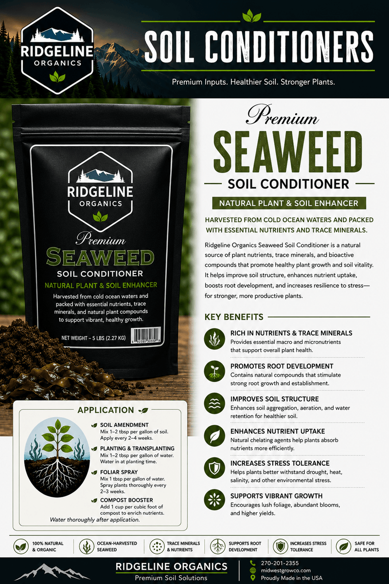 Load image into Gallery viewer, Bag of soluble Ascophyllum nodosum kelp extract, 2 ounce size.

