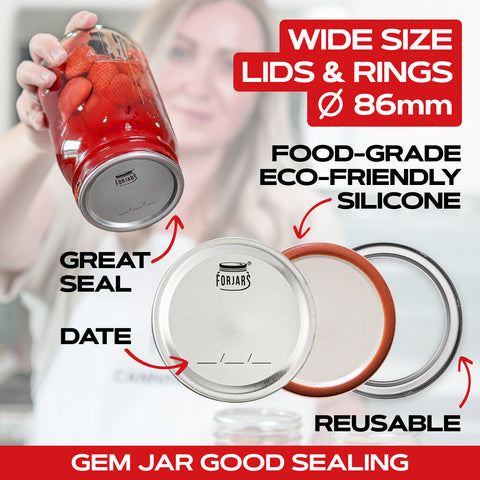 Canning lids combo pack, packaging detail