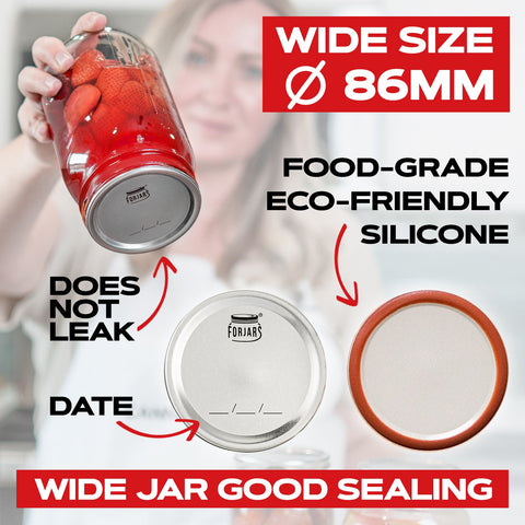 Canning lids, packaging detail