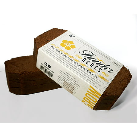 Coco coir brick, compressed block detail