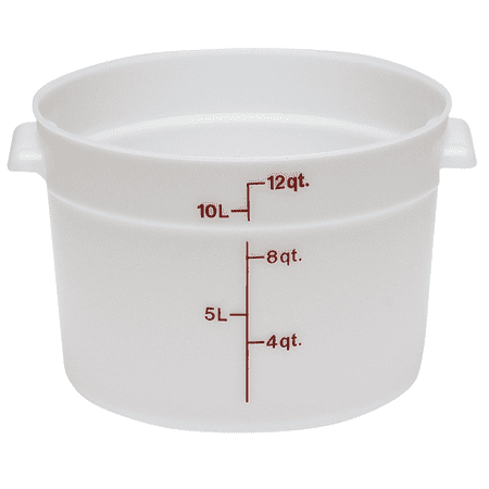 Cambro 12 quart container, lid detail