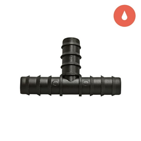 Grow1 1/2 inch barbed tee fitting, 10 pack