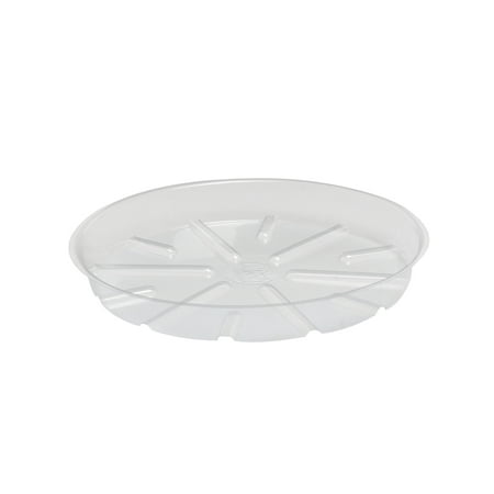Bond clear plastic saucer, 12 inch