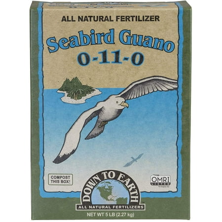 Down To Earth All Natural Seabird Guano Fertilizer Mix 0-11-0  5lb