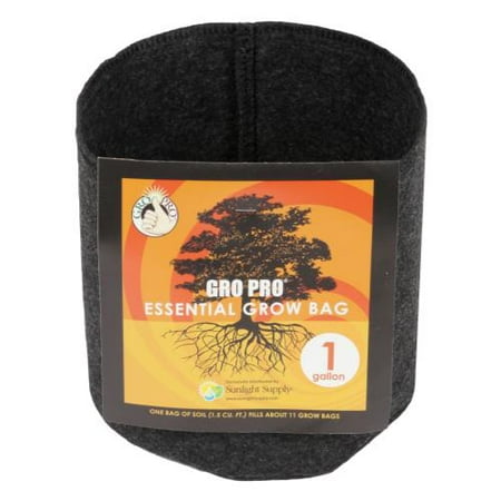 Gro Pro Essential round fabric pot, 1 gallon