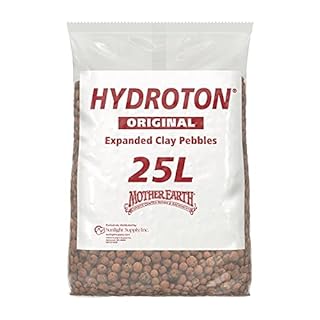 Mother Earth Hydroton Original Clay Pebbles - 25 Liter Lightweight Expanded Clay Aggregate, additional product view 2
