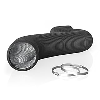 AC Infinity aluminum ducting, layered material close-up