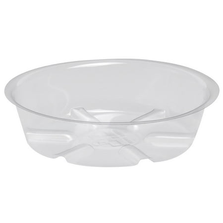 Bond clear plastic saucer, 6 inch