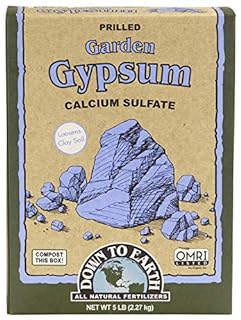 Down To Earth Organic Garden Gypsum Calcium Sulfate  5 lb