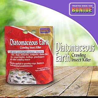 Bonide Diatomaceous Earth Insect Killer bag, back label with directions