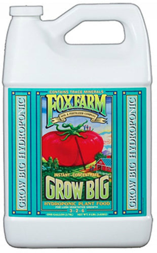 FoxFarm Grow Big Hydroponic liquid concentrate jug, 1 gallon