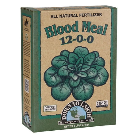 Down To Earth organic blood meal fertilizer bag, 4 pounds