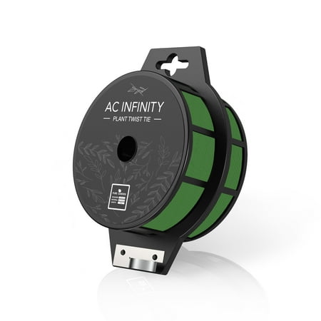 AC Infinity twist ties with cutter, green, 100 meters
