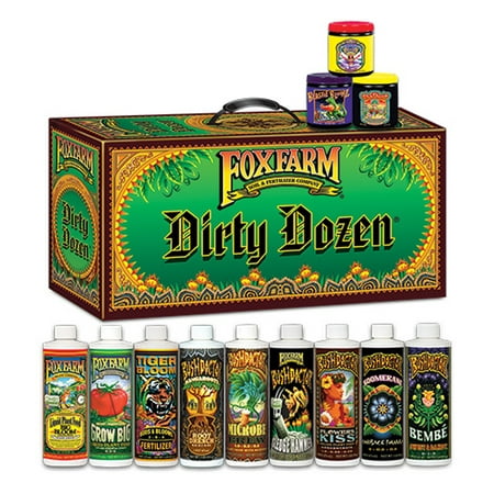 FoxFarm Dirty Dozen liquid nutrient starter kit