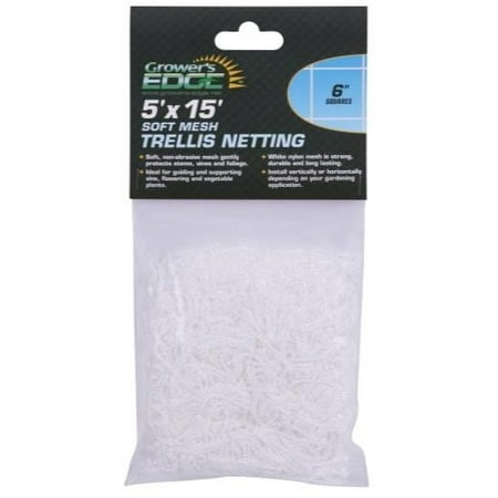 Grower's Edge soft mesh trellis netting, square pattern close-up