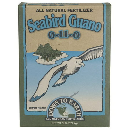 Down To Earth All Natural Seabird Guano Fertilizer Mix 0-11-0  5lb